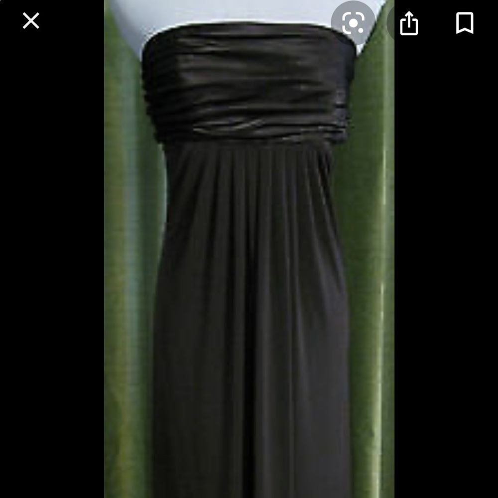 Satin strapless dress